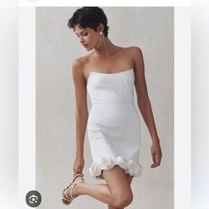 BHLDN Annie Rosette Mini Dress